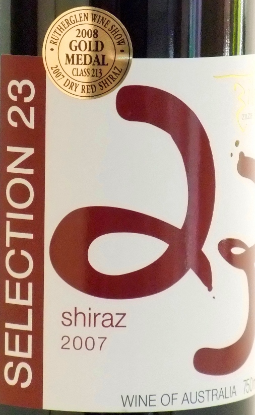 Zilzie Wines Selection 23 Shiraz 2007